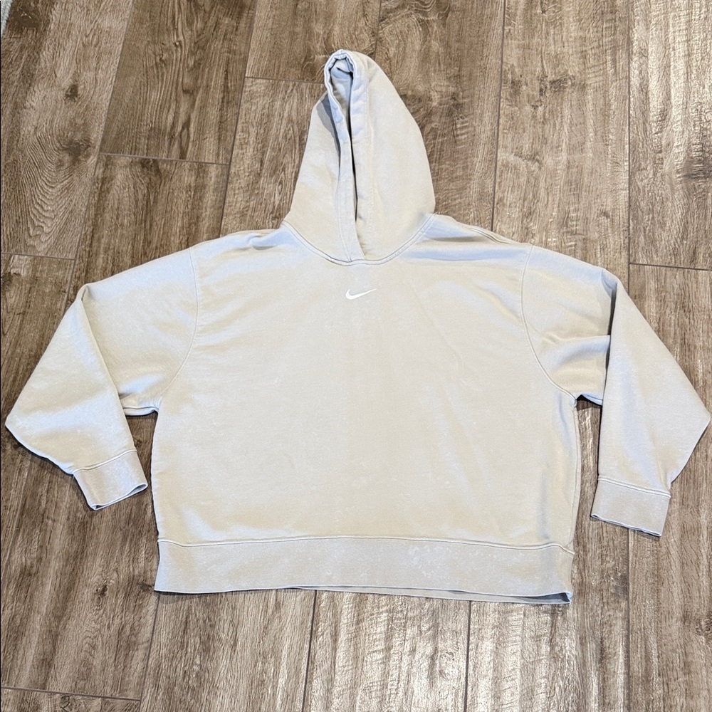 Nike Women's Light Tan Hooded Sweatshirt Sz 1X DJ6698-236